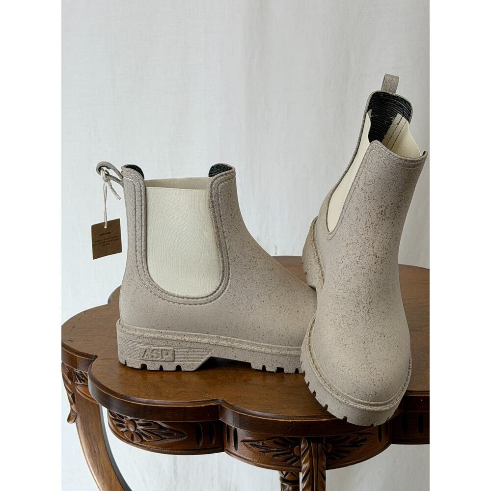 NIB Bos & Co Asportuguesas CORK Chelsea Ankle Pull On Boot Oatmeal EU 40 #0374